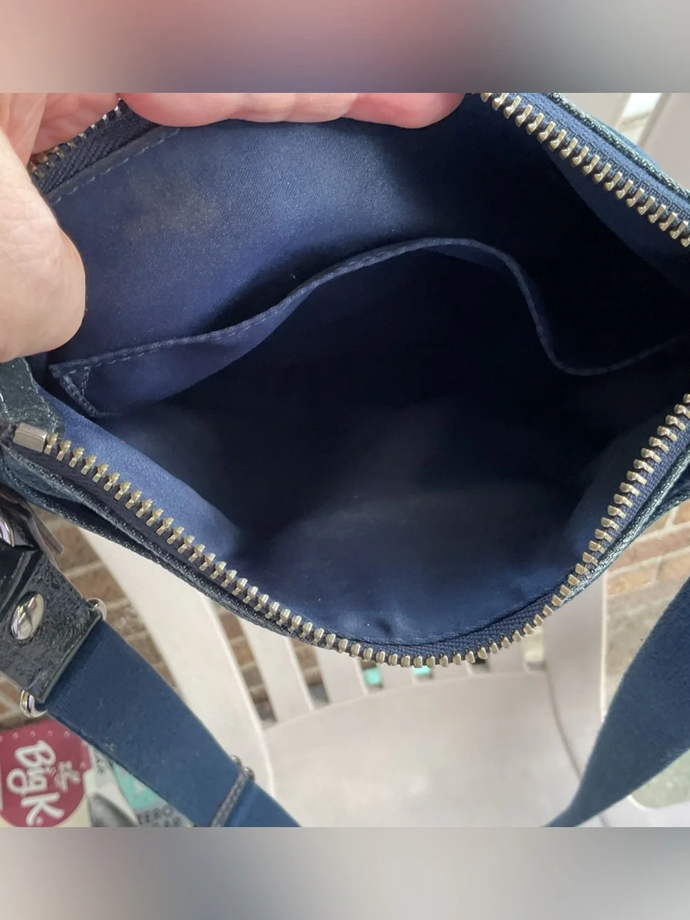 Coach Blue Signature Denim Shoulder Bag
